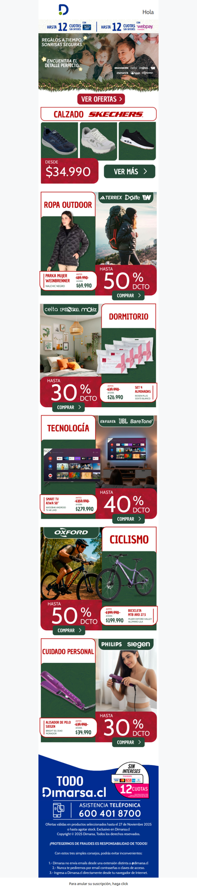 🎄Navidad en Dimarsa con hasta 60% de dcto