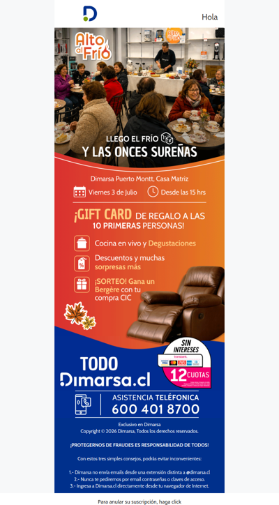 🎉 Regalos, cocina en vivo y un gran sorteo