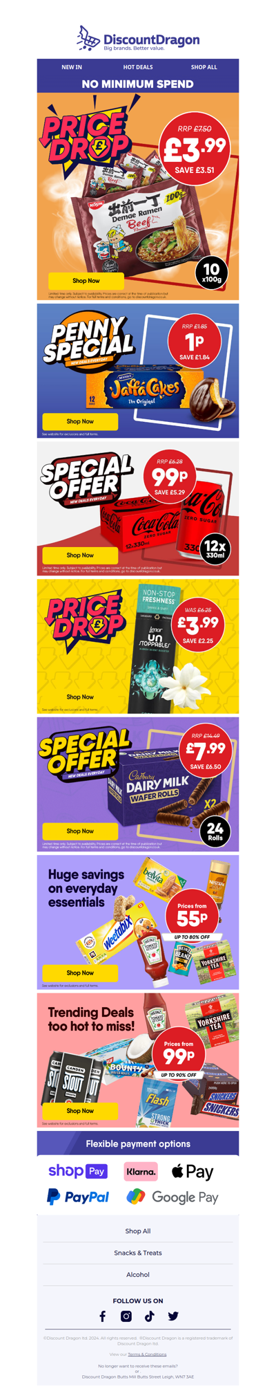 1kg of noodles just £3.99!