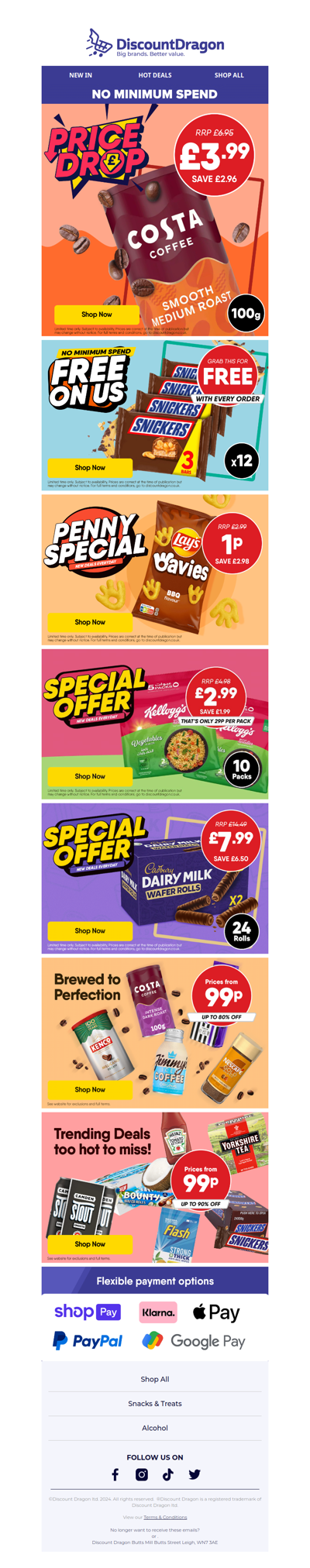 100g of Costa Coffee for just £3.99!