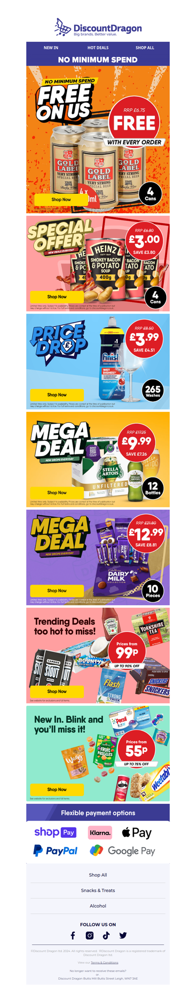 4 cans of beer FREE on us!