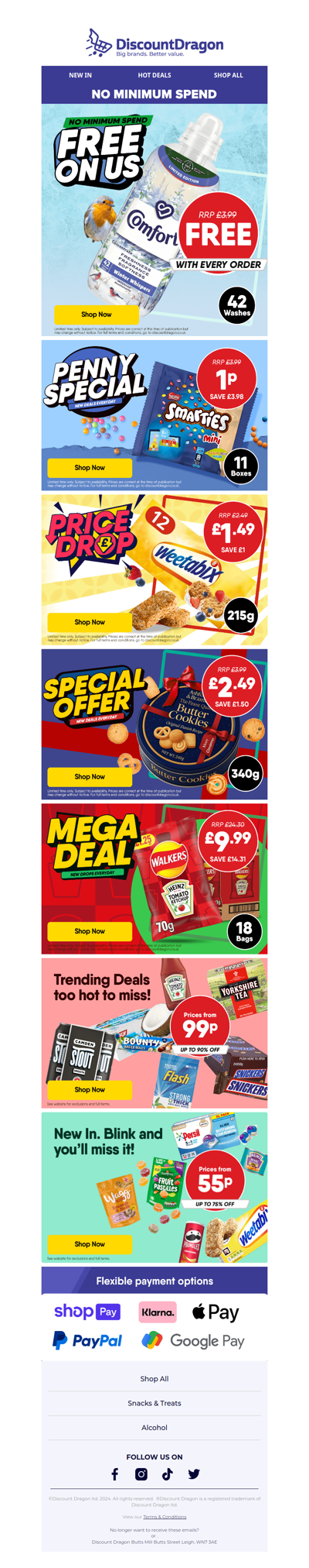 42 washes of Comfort FREE on us!