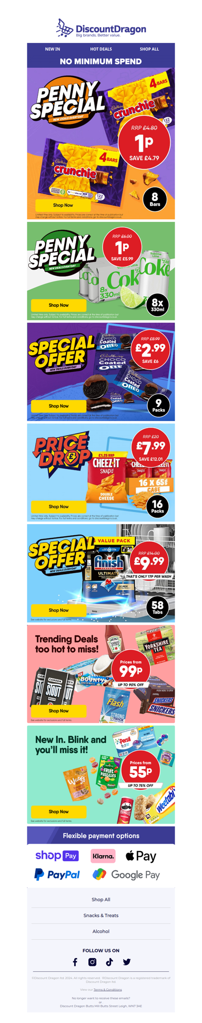 8 bars and 8 cans for 1p each!