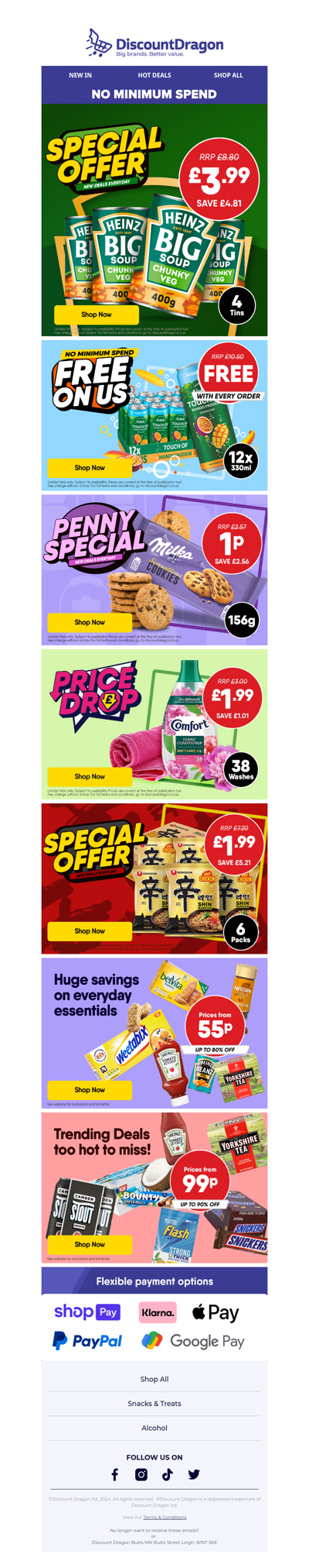 4 tins of Heinz soup for just £3.99!