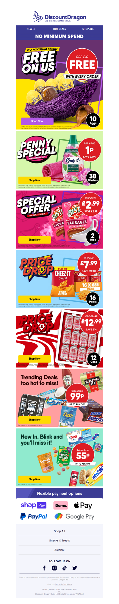 10 Cadbury Eggs FREE with every order!