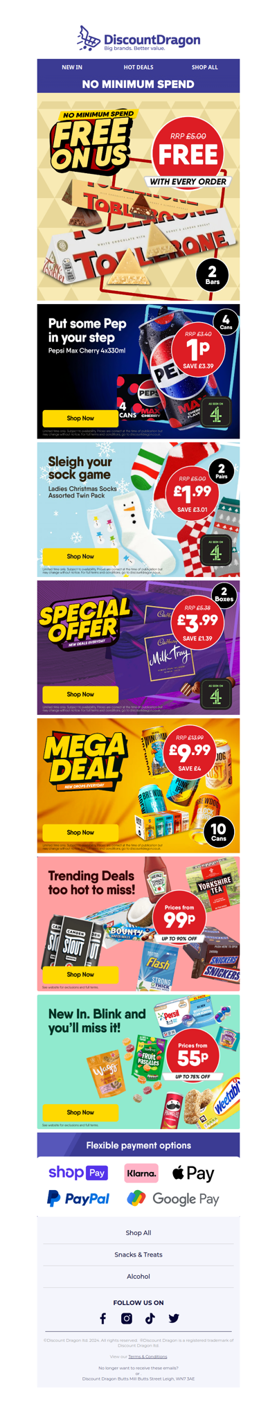 2 FREE bars of Toblerone are back!