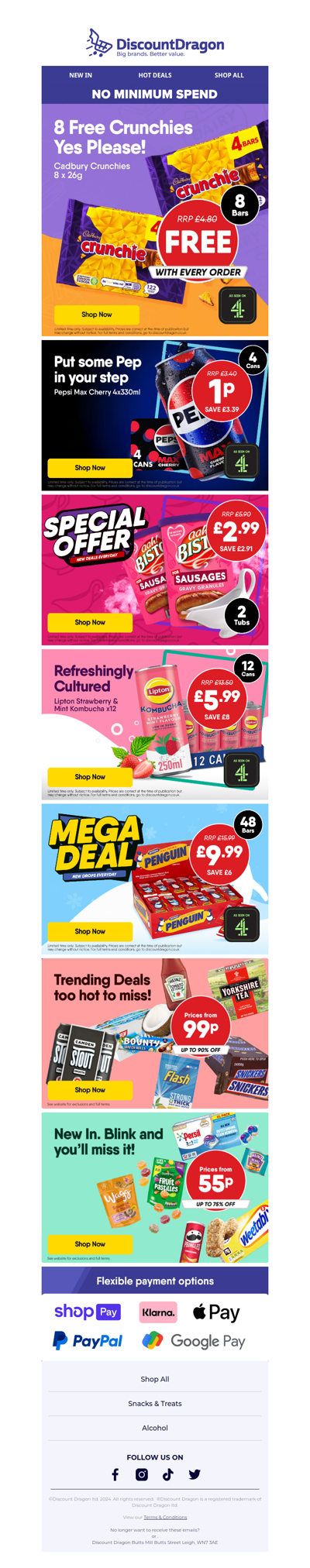 8 bars FREE with every order!