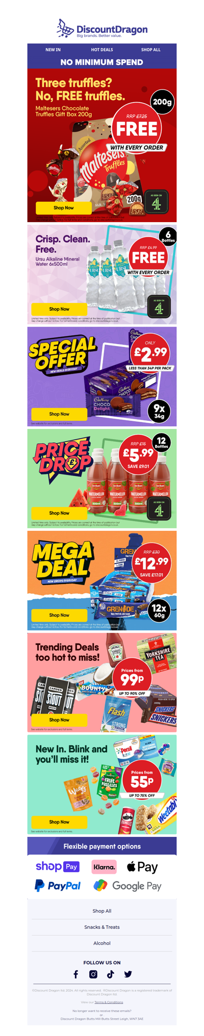 Maltesers Chocolate Truffles FREE with every order!