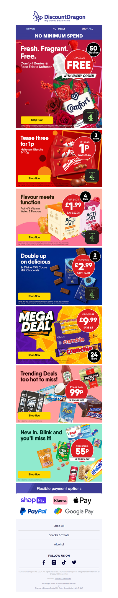 50 washes FREE with every order!