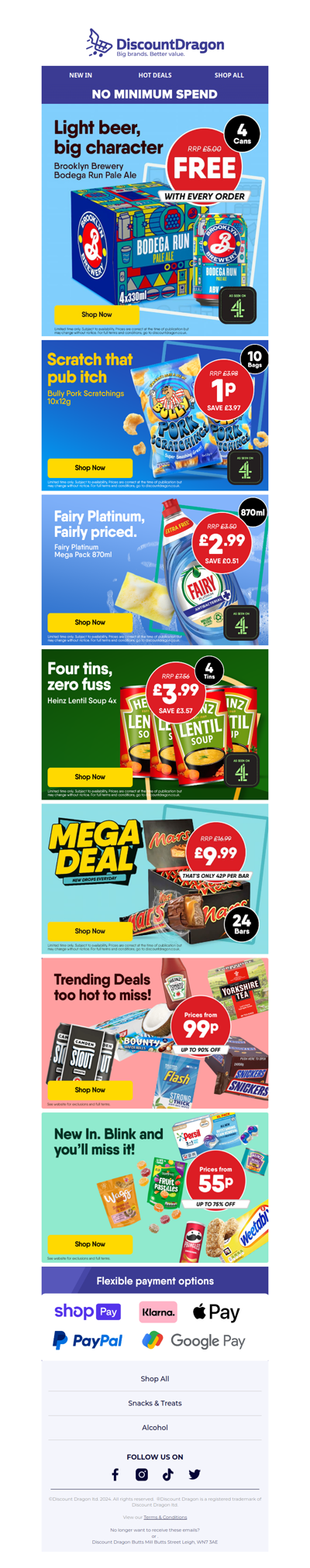 4 cans of Beer FREE & 10 bags of Pork Scratchings for 1p! 🍻