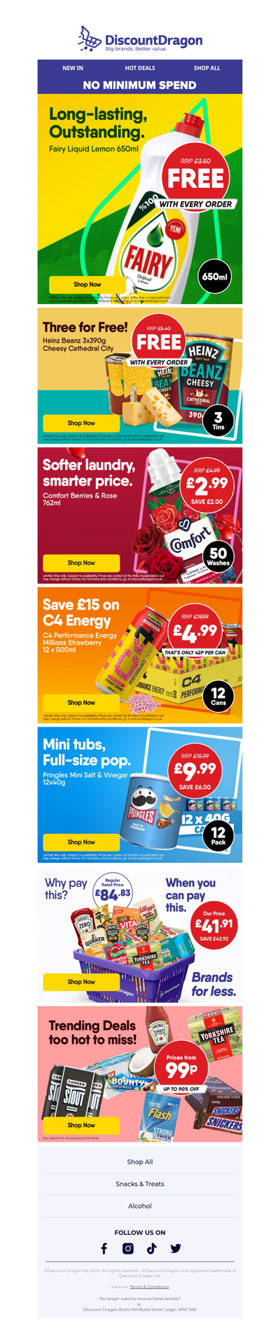 Free Fairy Liquid & Heinz Beanz Inside!