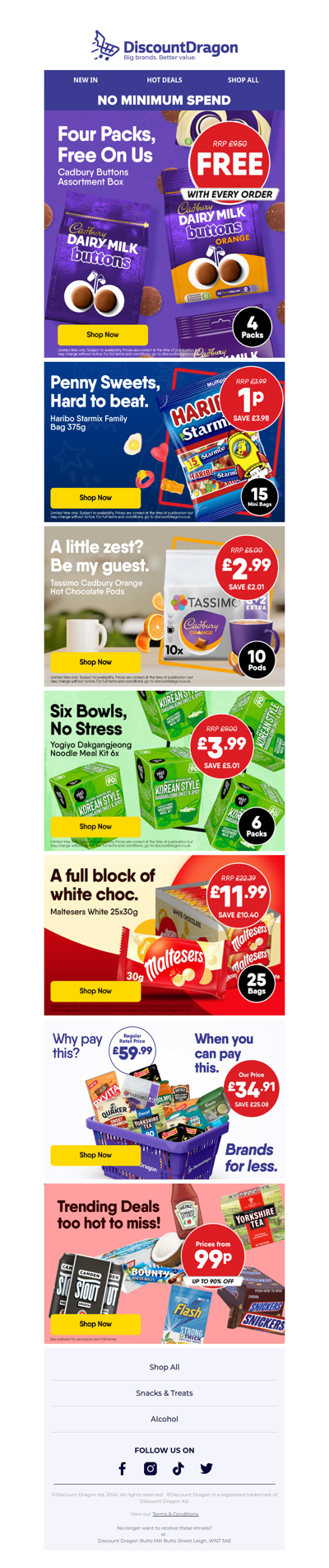 4 Cadbury Buttons Share Packs FREE!