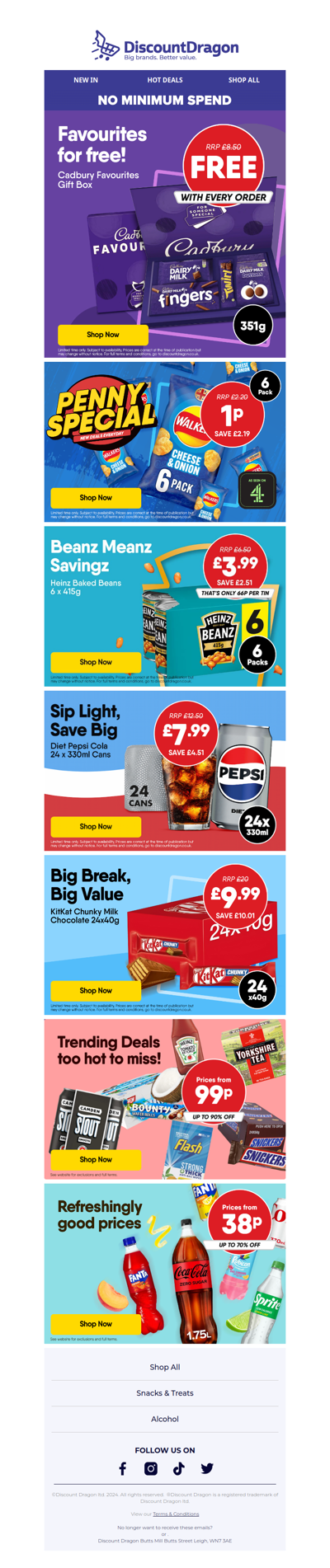 4 Cadbury Favourites for FREE!