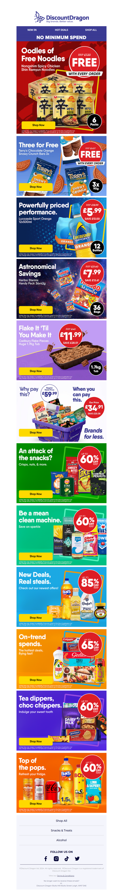 6 Packs of Best Selling Noodles FREE!