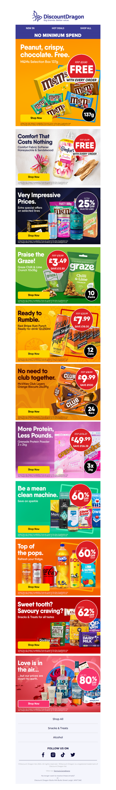 Get a Large M&M’s Selection Box FREE!