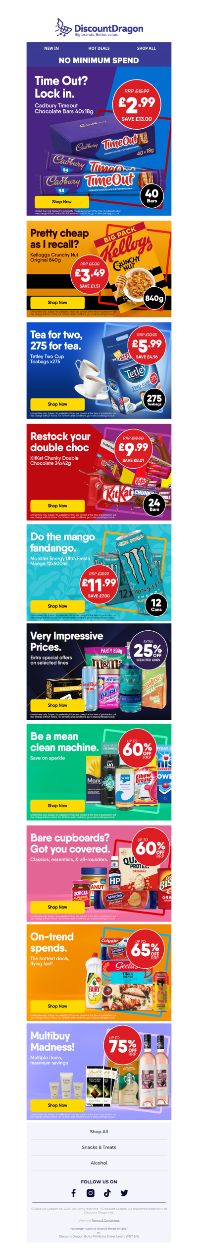 40 Cadbury Chocolate Bars just £2.99!