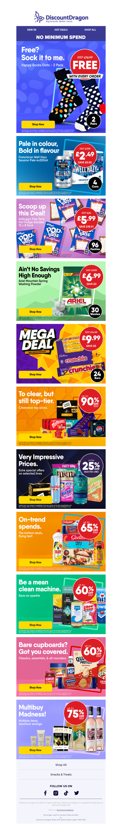 Two Pairs of Happy Socks for FREE!