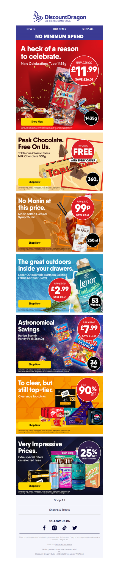 Save 68% on 1.3kg of Celebrations!