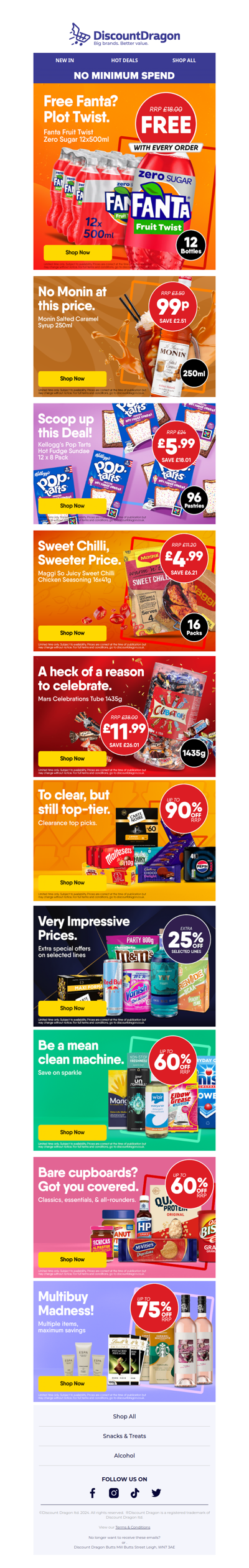 12 bottles of Fanta FREE with every order!