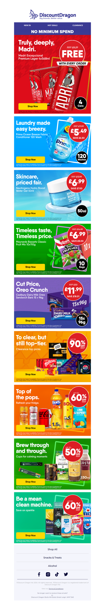 Free Beer Friday + Up to 90% off top brands!