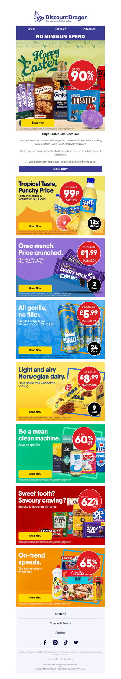 Easter Mega Deals: Save Up to 90% Today!