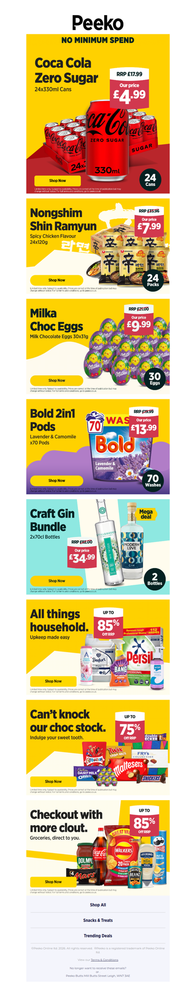 24 Coke Zero Cans for just £4.99!