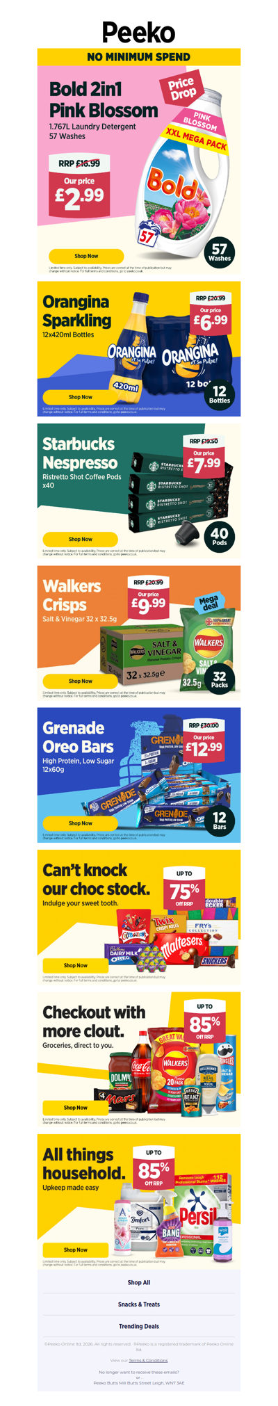 Laundry sorted: 57 washes for £2.99!