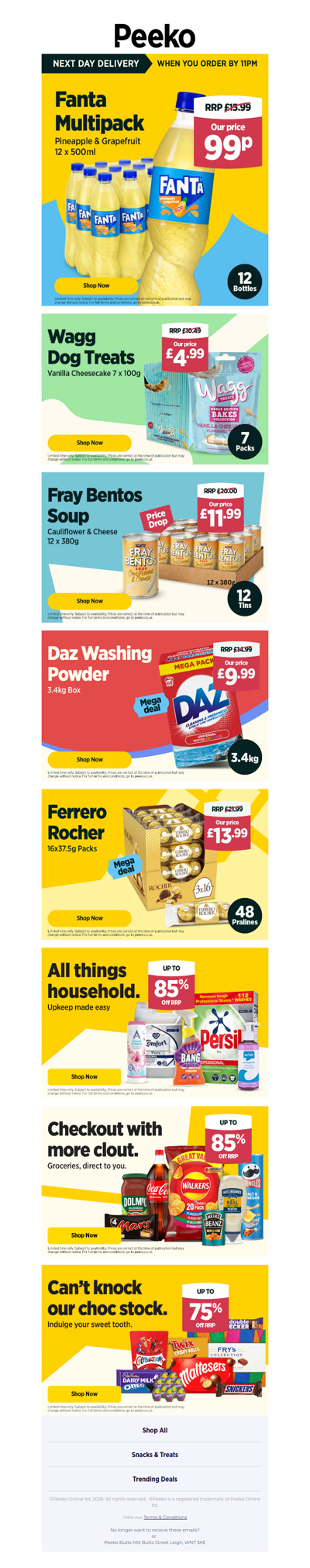 12 Bottles of Fanta Now 99p!