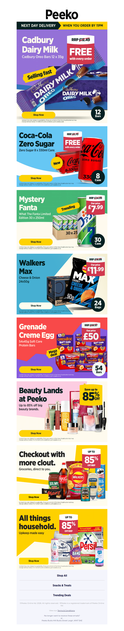 Free Cadbury Bars & Coke? Yes, Really