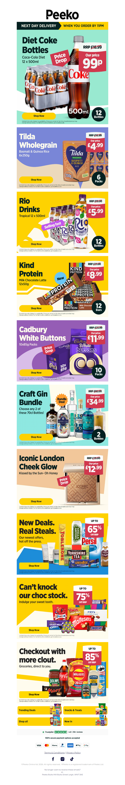 Grab 12 bottles of Diet Coke for 99p!