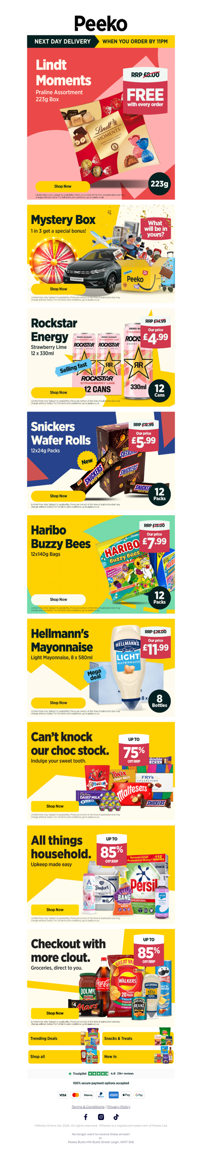 Open For Free Luxury Chocolate...