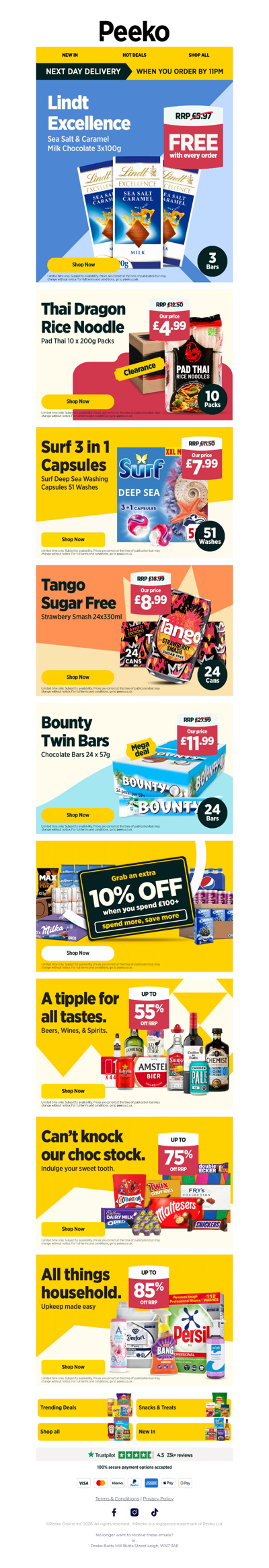 Stock Up & Enjoy 3 FREE Lindt Bars!
