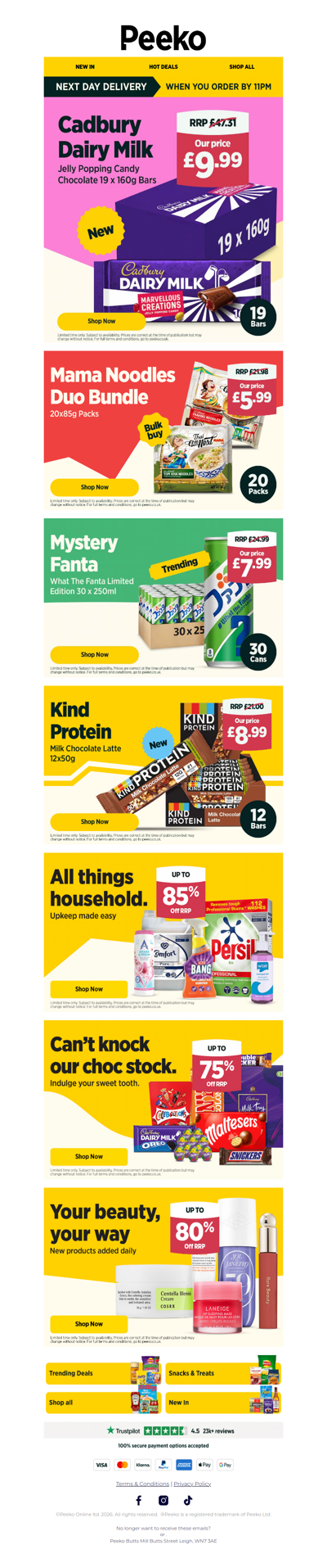 19 Cadbury Share Bars for £9.99!