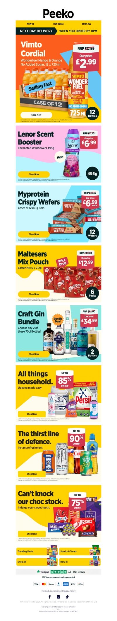 12 Bottles of Vimto for £2.99!