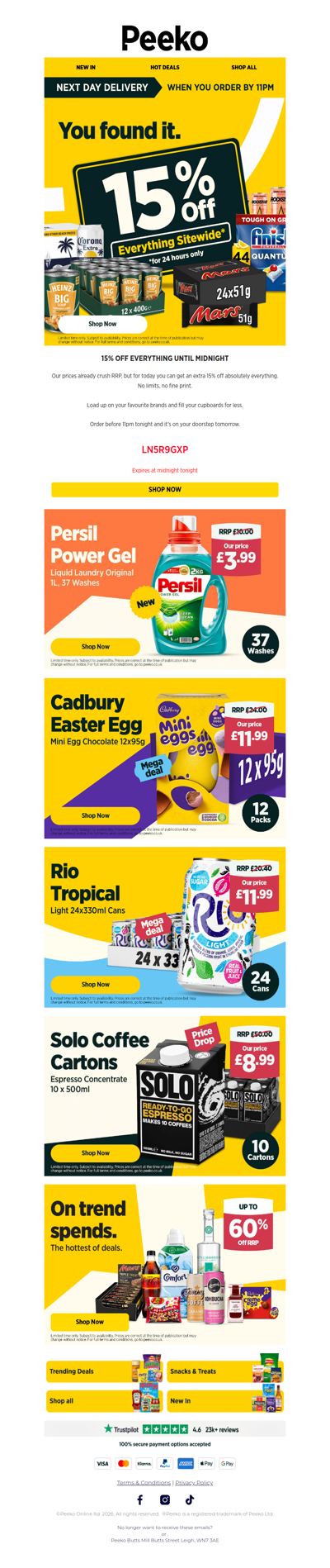 Mini Egg Special + 15% off EVERYTHING!