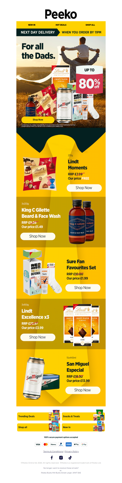 Father's Day Deals + A Free Gift!