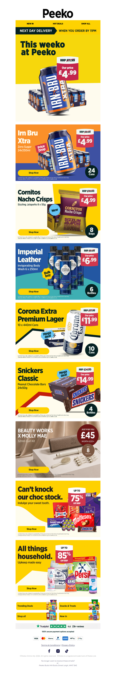 24 cans of Irn Bru Xtra for £4.99!