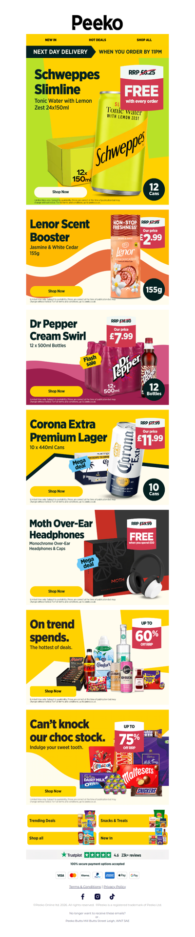 12 Cans of Schweppes for FREE!