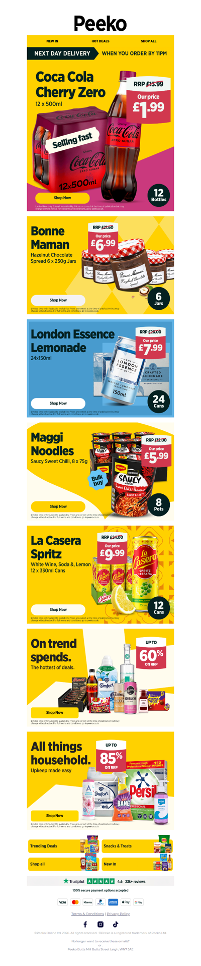 12 Bottles of Coke Zero for £1.99!