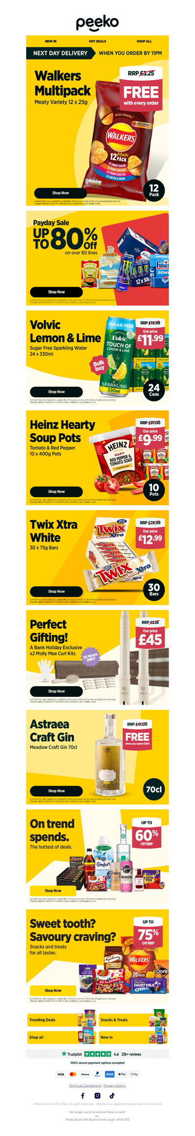 Get 12 Packs of Walkers Crisps FREE!