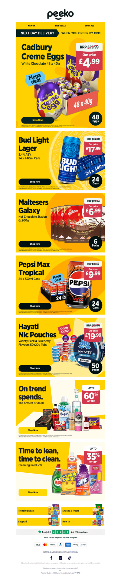 Get 48 Creme Eggs for just £4.99!