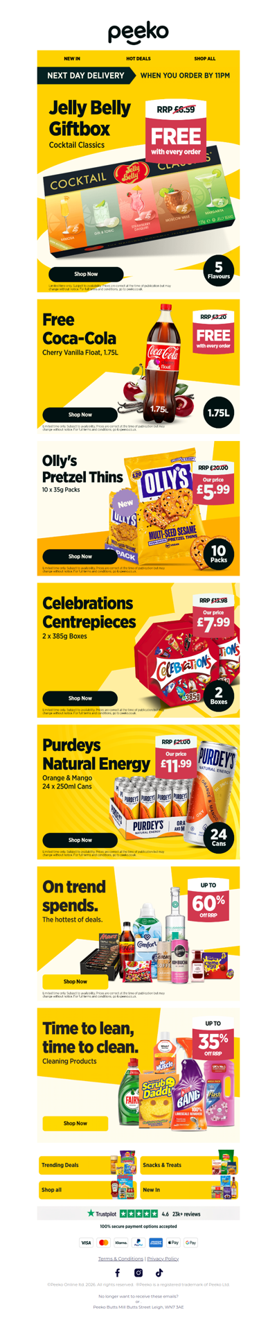 Free Jelly Belly Giftbox Inside!