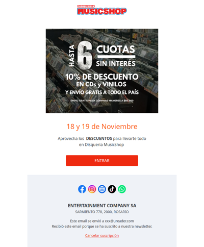 6 Cuotas sin interés 🚀