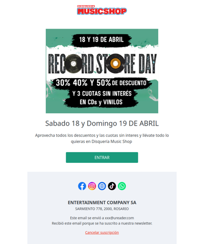 🤩 Llego el Record Store Day !!!