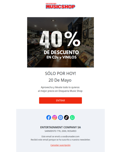 Solo 😃 por hoy !!