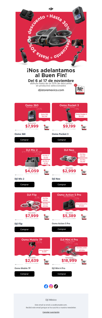 ¡Llegó el Buen Fin a DJI!