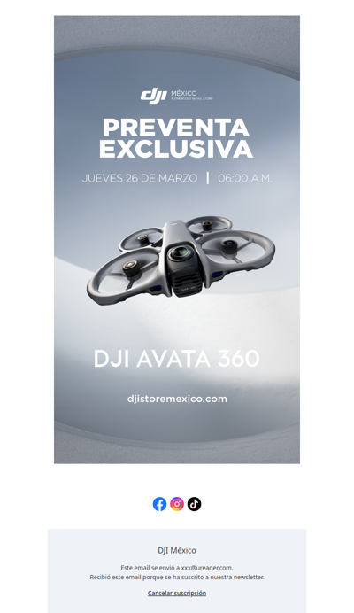 🚨 Mañana preventa exclusiva Avata 360 🚨