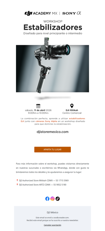 🚨 Últimos lugares disponibles