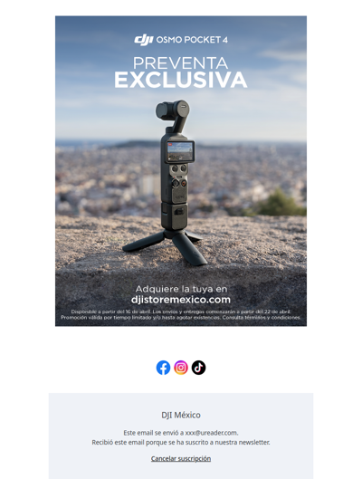 🚨 Preventa disponible: Osmo Pocket 4