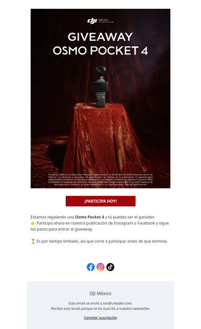 🚨 Estamos regalando una Pocket 4